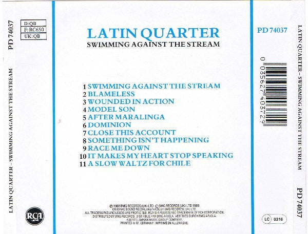 Latin Quarter : Swimming Against The Stream (CD, Album)