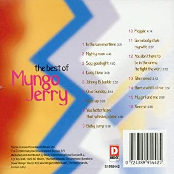 Mungo Jerry : The Best Of Mungo Jerry (CD, Comp)