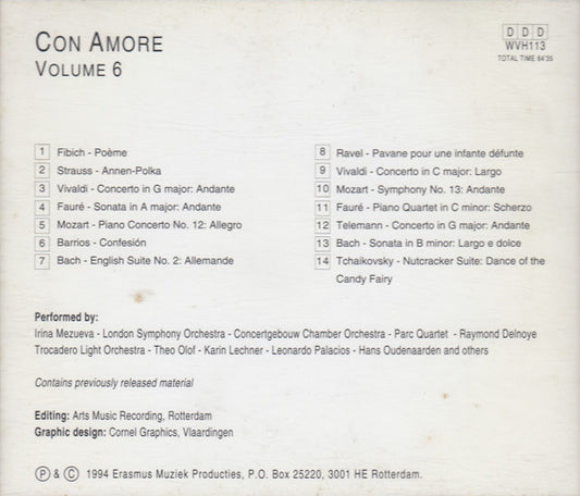 Various : Con Amore Volume 6 (CD, Comp)