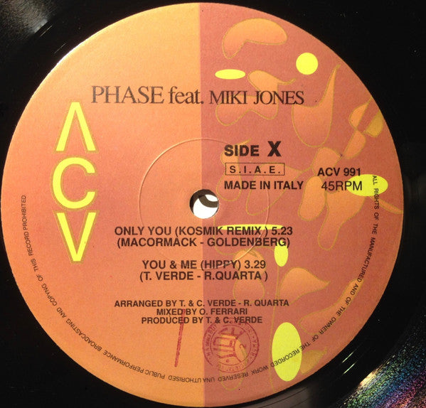Phase (28) Feat. Miki Jones : Only You / You & Me (12")