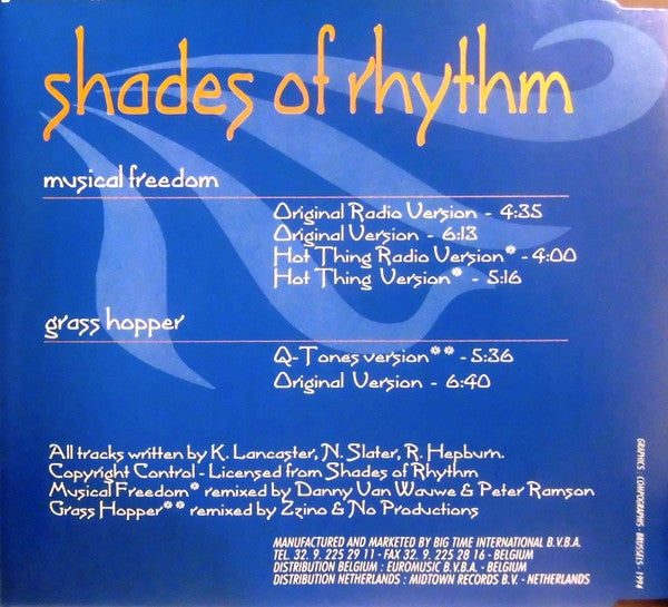 Shades Of Rhythm : Musical Freedom (CD, Maxi)