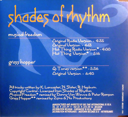 Shades Of Rhythm : Musical Freedom (CD, Maxi)