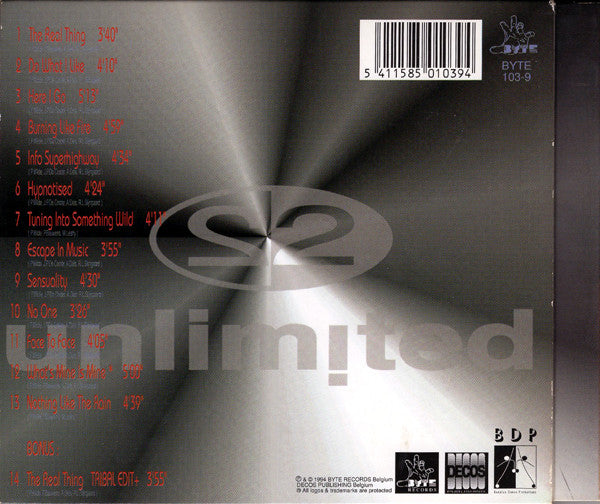 2 Unlimited : Real Things (CD, Album, Dig)