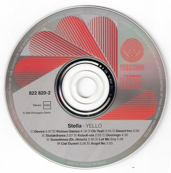 Yello : Stella (CD, Album, RE)