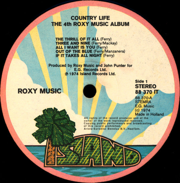 Roxy Music : Country Life (LP, Album)