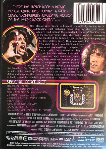 The Who : Tommy The Movie (DVD-V, RM, NTSC)
