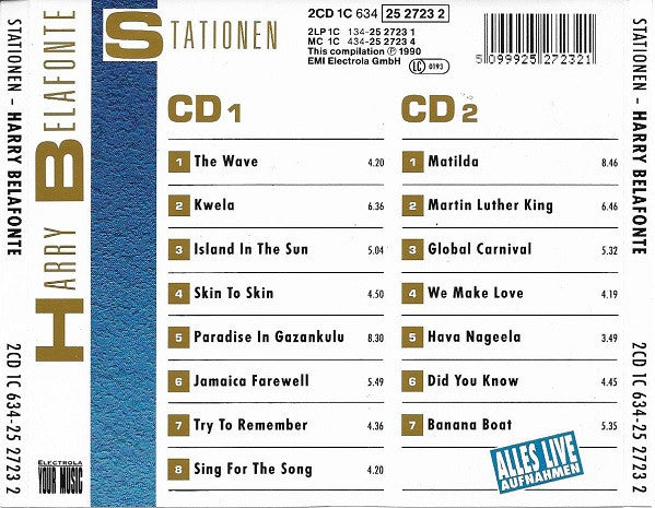 Harry Belafonte : Stationen (2xCD, Comp, Fat)