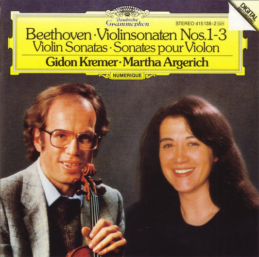 Ludwig van Beethoven • Gidon Kremer • Martha Argerich : Violinsonaten Nos.1-3 • Violin Sonatas • Sonates Pour Violon (CD, RE, PDO)