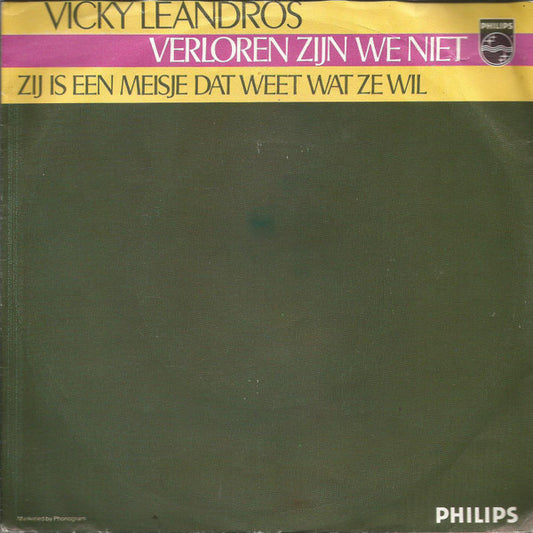 Vicky Leandros : Verloren Zijn We Niet (7", EP, Single)
