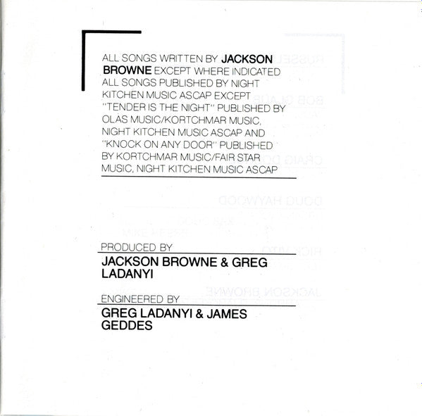 Jackson Browne : Lawyers In Love (CD, Album, RE)