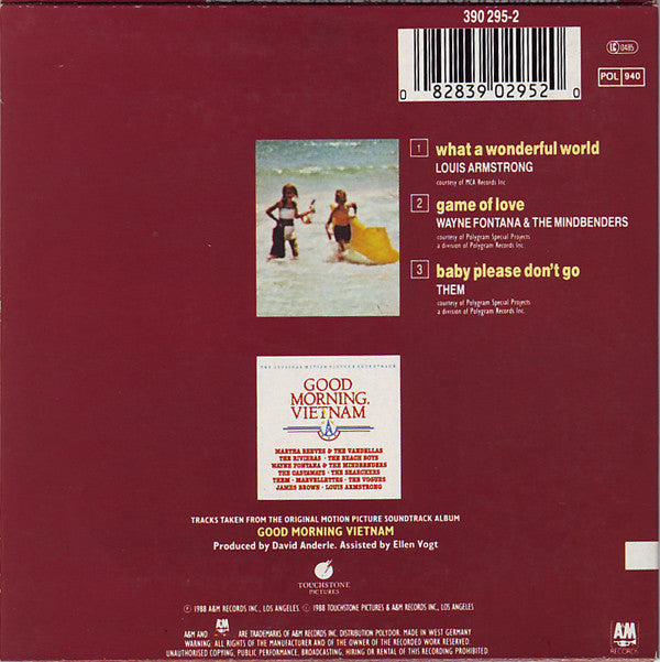 Louis Armstrong : What A Wonderful World (CD, Single, Car)