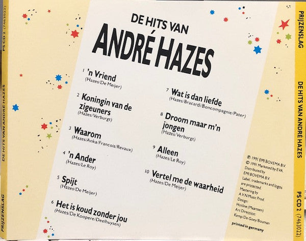André Hazes : De Hits Van André Hazes (CD, Comp)