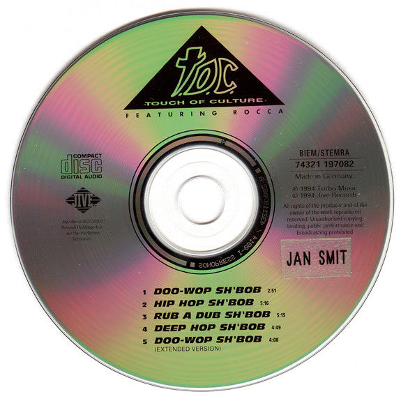 T.O.C. Featuring Rocca : Doo-Wop Sh'Bob (CD, Maxi)