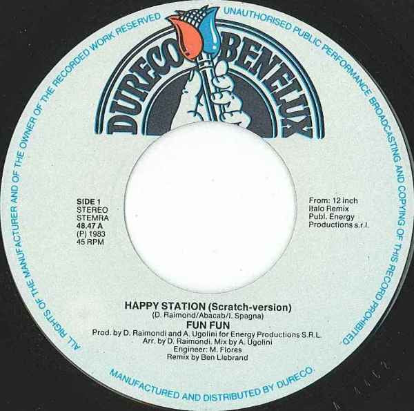 Fun Fun : Happy Station (Scratch Version) (7", Single)