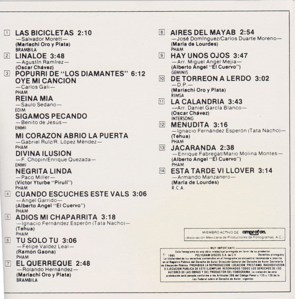 Various : Mexico Lindo (CD, Comp)