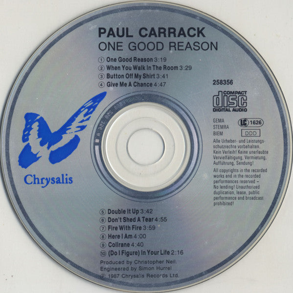 Paul Carrack : One Good Reason (CD, Album)