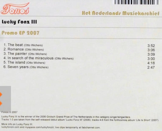 Lucky Fonz III : Lucky Fonz III - Promo EP 2007 (CDr, EP, Promo)