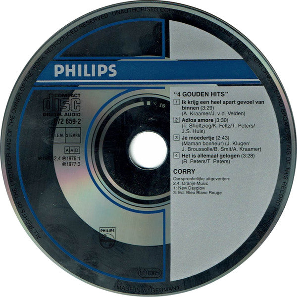 Corry Konings : 4 Gouden Hits (CD, EP)