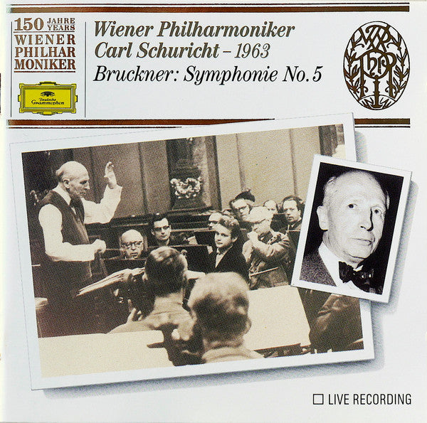 Wiener Philharmoniker, Carl Schuricht, Anton Bruckner : Symphonie No. 5 (1963) (CD, Mono, RM)