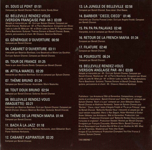 Benoît Charest : Les Triplettes De Belleville (HDCD, Album, Copy Prot.)