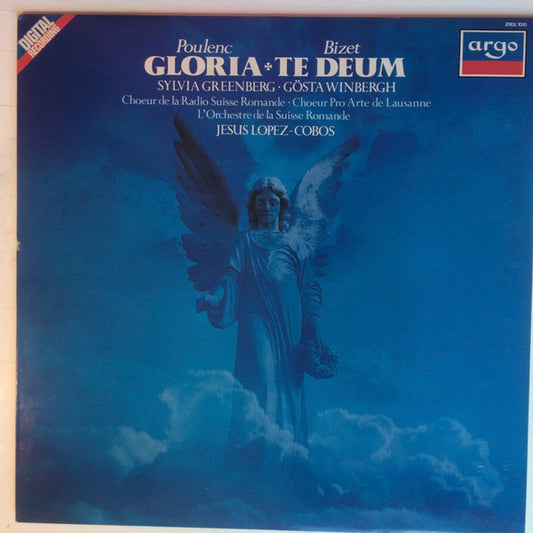 Francis Poulenc / Georges Bizet - Sylvia Greenberg • Gösta Winbergh, Chœur De La Radio Suisse Romande • Chœur Pro Arte De Lausanne, L'Orchestre De La Suisse Romande, Jesús López-Cobos : Gloria / Te Deum (LP)