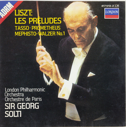 Franz Liszt - London Philharmonic Orchestra / Orchestre De Paris / Georg Solti : Les Préludes · Tasso · Prometheus · Mephisto-Walzer No. 1 (CD, Comp)