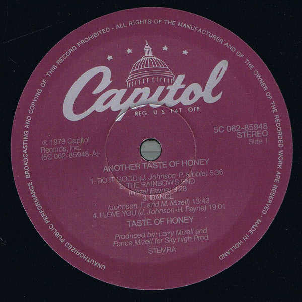 A Taste Of Honey : Another Taste (LP, Album)