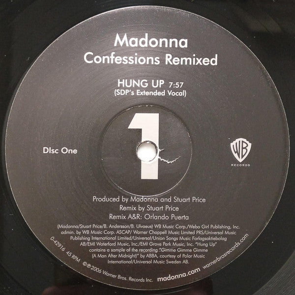 Madonna : Confessions Remixed (3x12", Comp, Ltd)