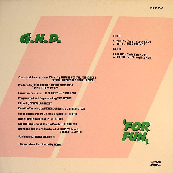 G.N.D. : For Fun (12")