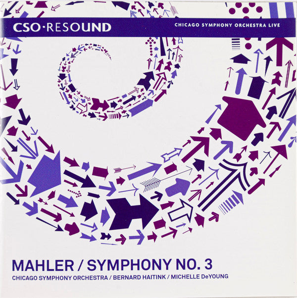Gustav Mahler, Chicago Symphony Orchestra, Bernard Haitink, Michelle DeYoung : Symphony No. 3 (2xCD, Album)