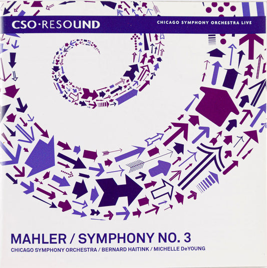 Gustav Mahler, Chicago Symphony Orchestra, Bernard Haitink, Michelle DeYoung : Symphony No. 3 (2xCD, Album)