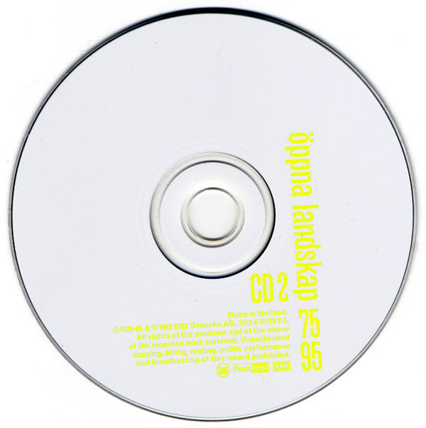 Ulf Lundell : Öppna Landskap 7595 (2xCD, Comp)