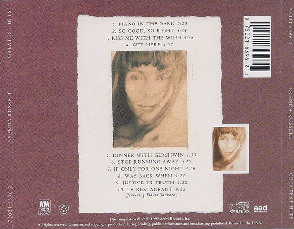 Brenda Russell (2) : Greatest Hits (CD, Comp)
