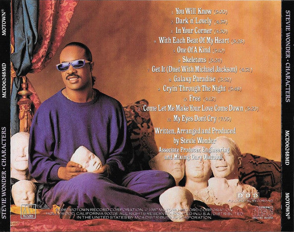 Stevie Wonder : Characters (CD, Album)