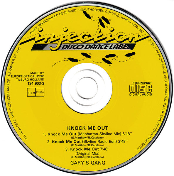 Gary's Gang : Knock Me Out (CD, Maxi)