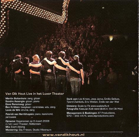 Van Dik Hout : Live In Het Luxor Theater (CD, Album)