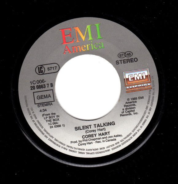 Corey Hart : Boy In The Box (7", Single)