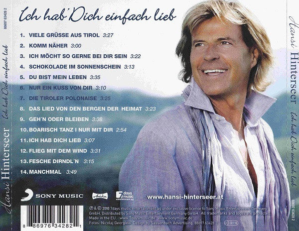 Hansi Hinterseer : Ich Hab' Dich Einfach Lieb (CD, Album)