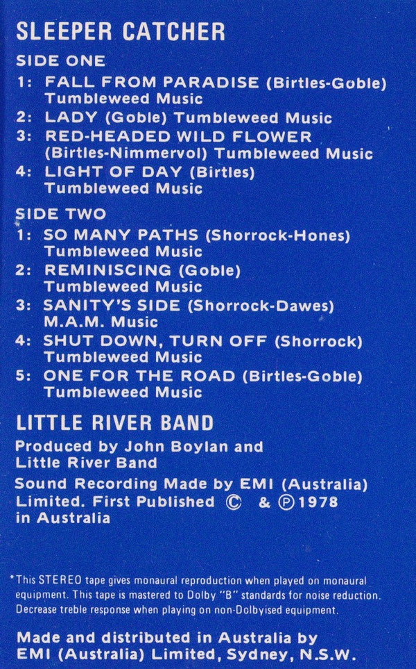 Little River Band : Sleeper Catcher (Cass, Album)