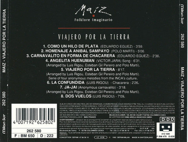 Maiz : Viajero Por La Tierra (CD, Album)