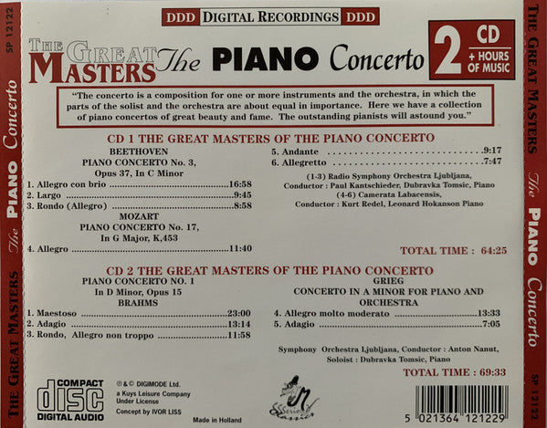 Various : The Piano Concerto - The Very Best Of The Piano Concertos (2xCD, Album, Comp)