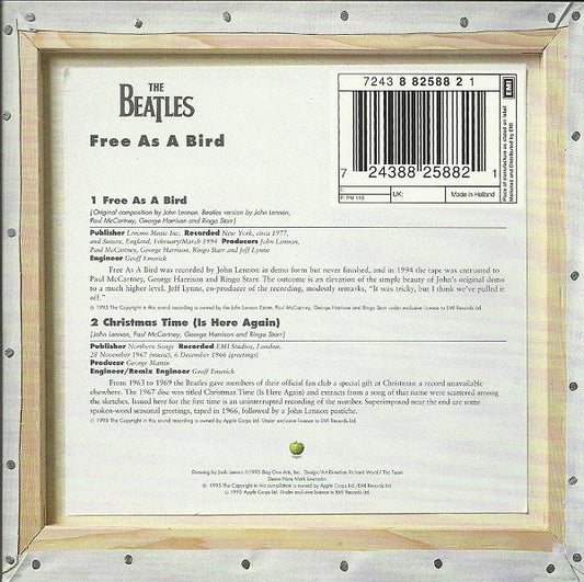 The Beatles : Free As A Bird (CD, Single, Car)