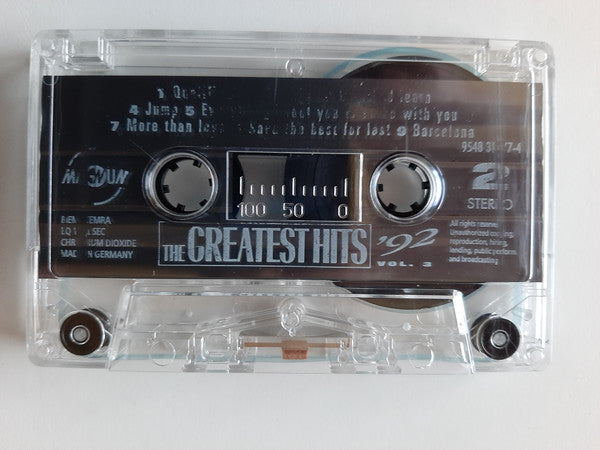 Various : The Greatest Hits '92 - Vol. 3 (Cass, Comp)