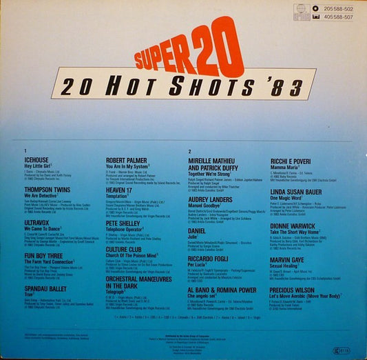 Various : Super 20 - 20 Hot Shots '83 (LP, Comp)