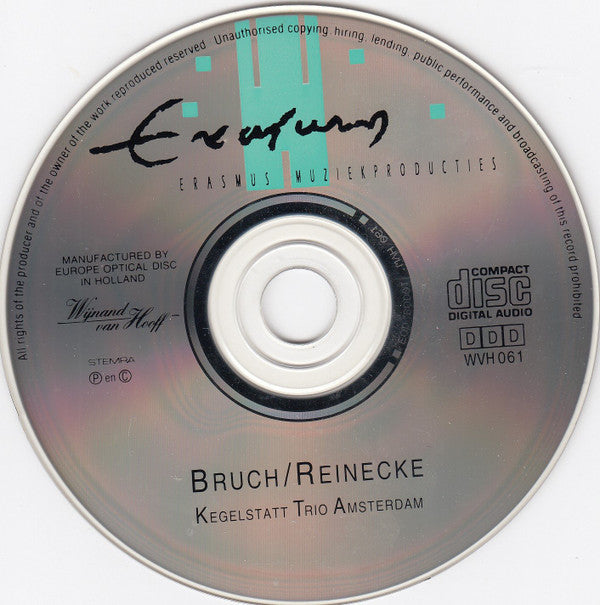 Max Bruch, Carl Reinecke, Kegelstatt Trio Amsterdam : Werken Voor Piano, Klarinet En Altviool (CD)