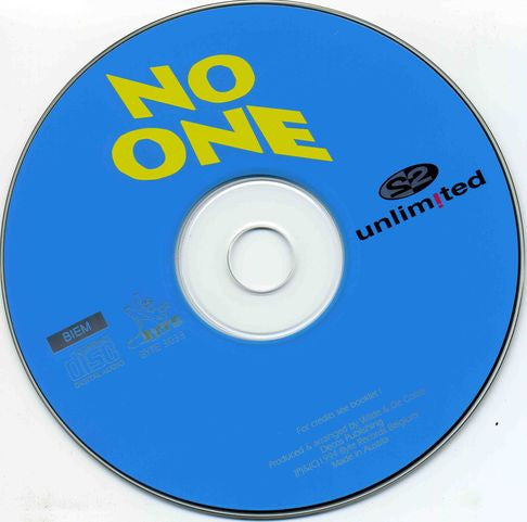 2 Unlimited : No One (CD, Single)