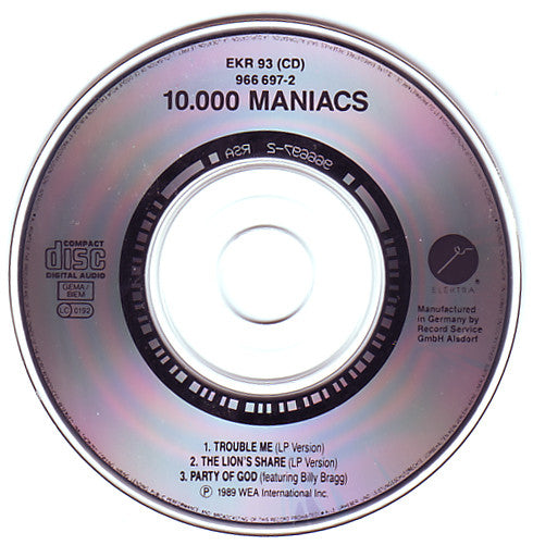 10,000 Maniacs : Trouble Me (CD, Mini, Single)