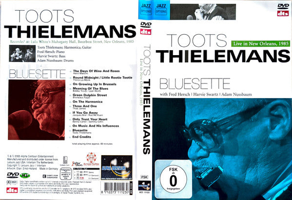 Toots Thielemans With Fred Hersch | Harvie Swartz | Adam Nussbaum : Bluesette (Live In New Orleans, 1985) (DVD-V, dts)