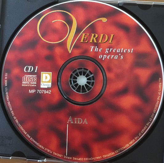 Giuseppe Verdi : The Greatest Operas (3xCD, Comp, Box)