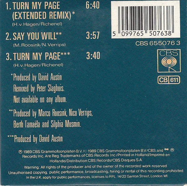 Richenel : Turn My Page (CD, Mini)